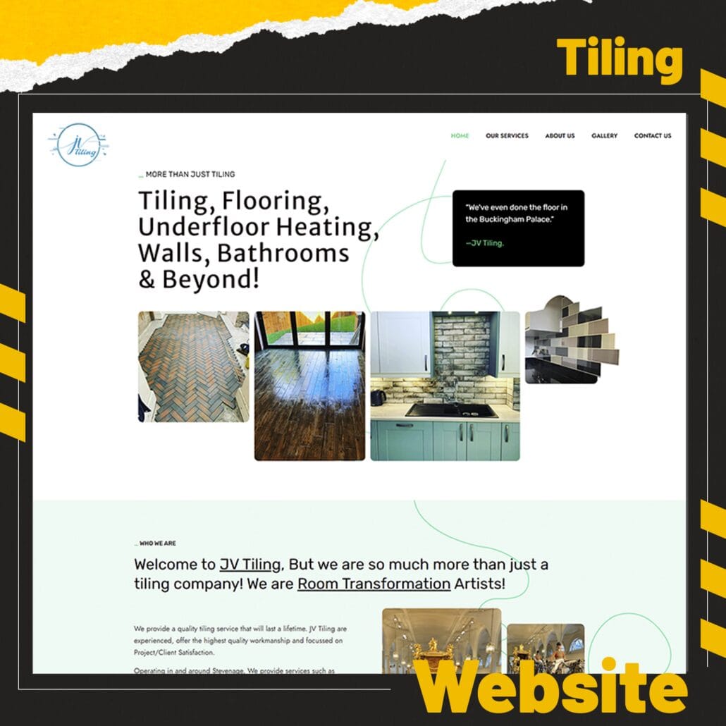 Tiling Website Design