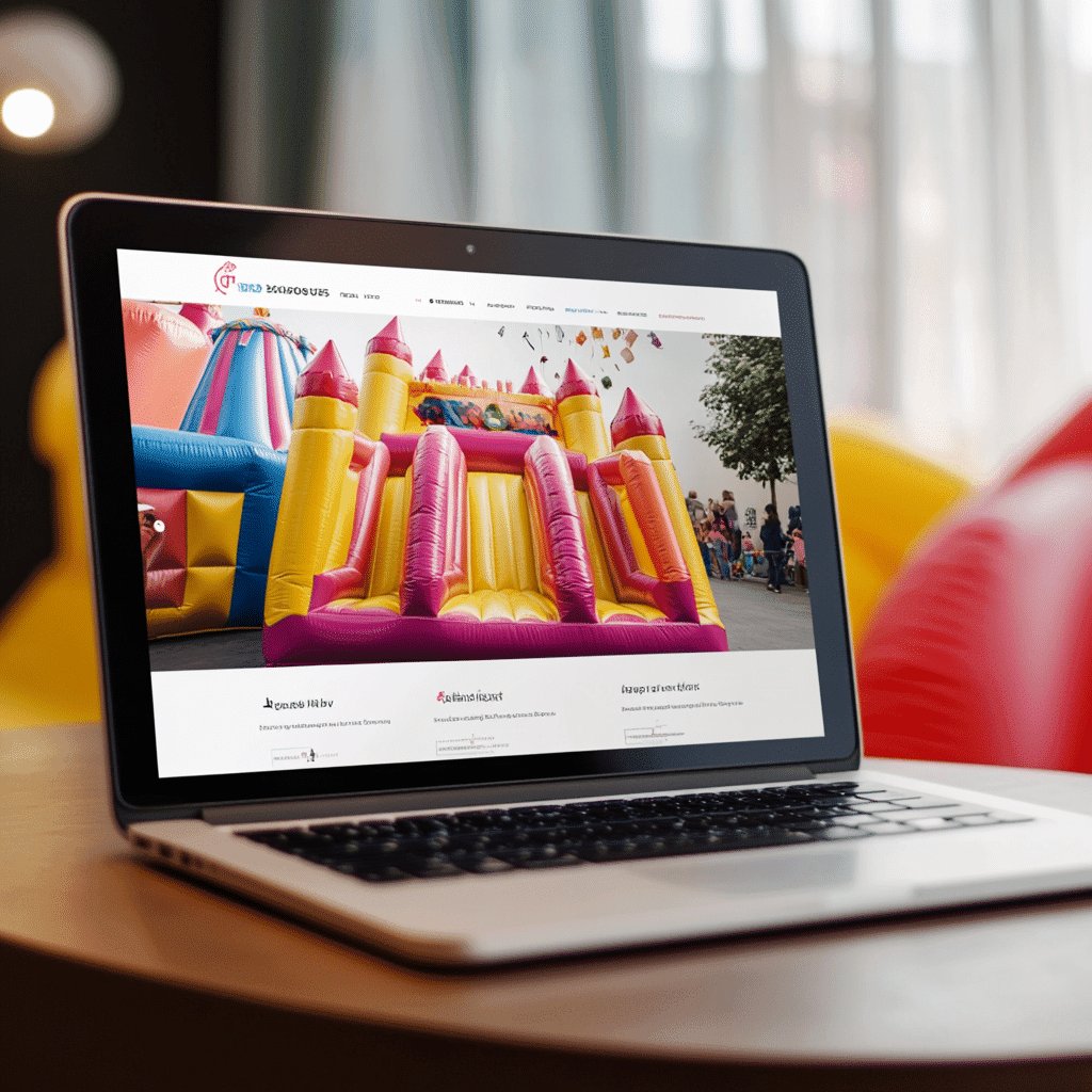 Mobile-Friendly Bouncy Castle Website Design
