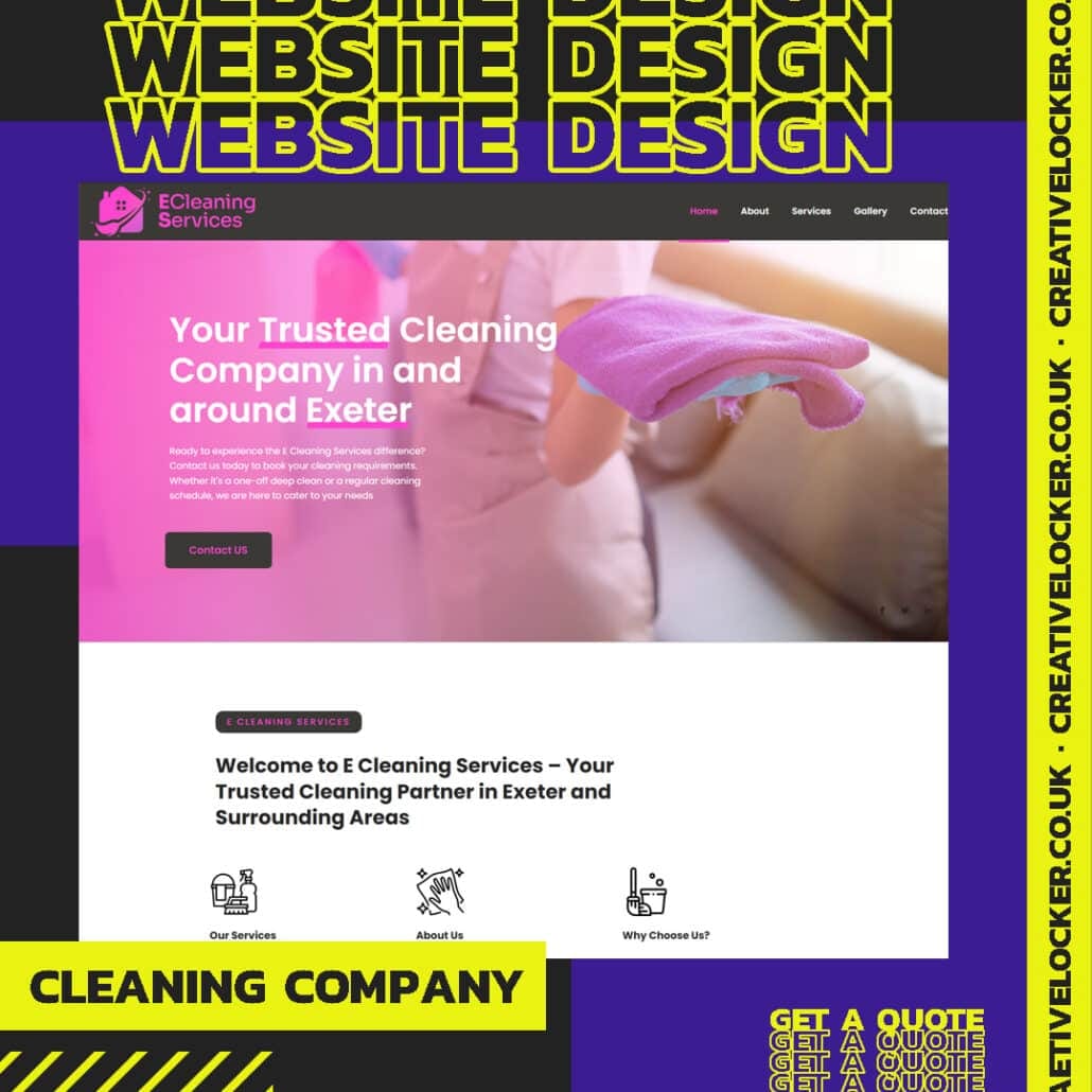 Mobile-Friendly Cleaning Website Design