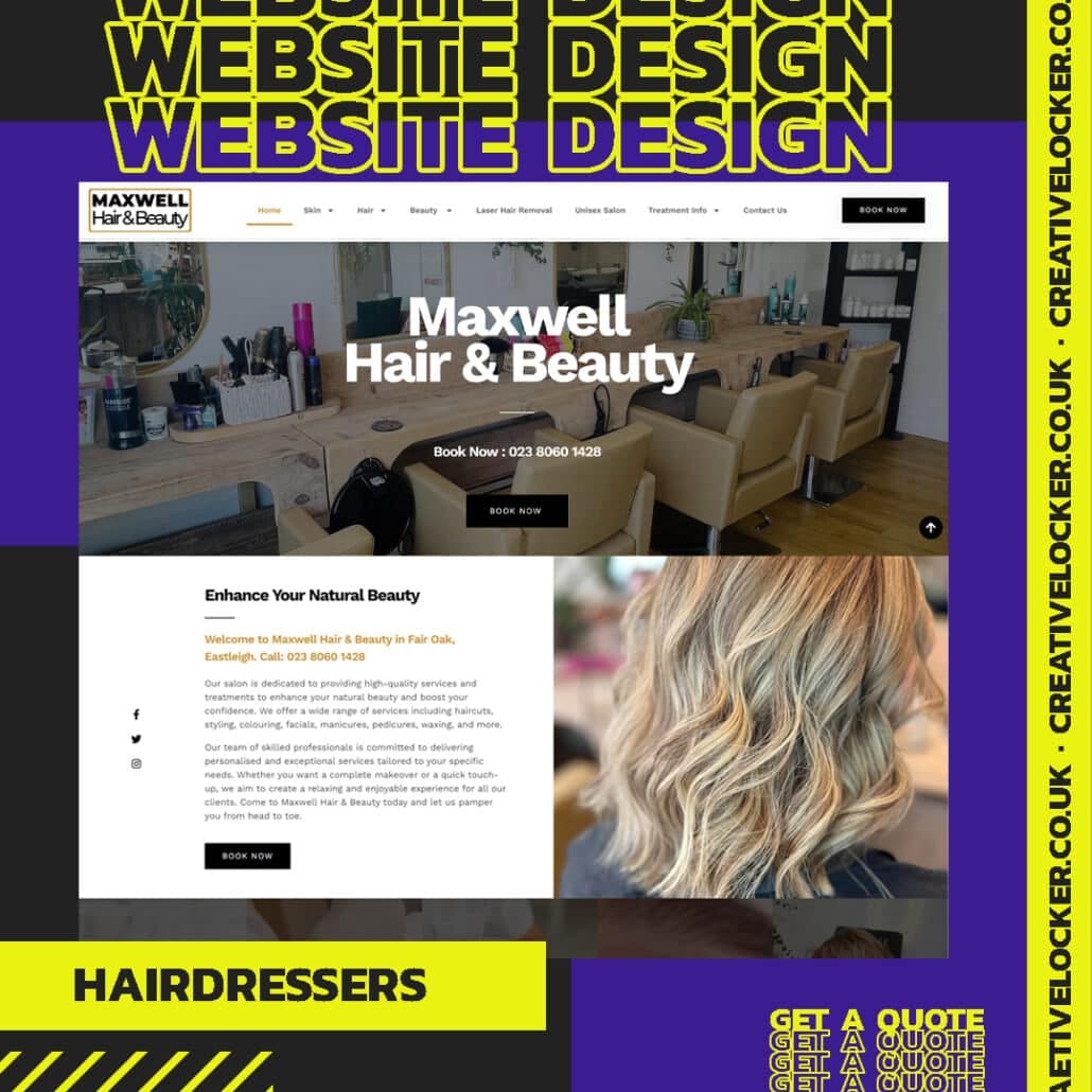 Mobile-Friendly Salon Website Design