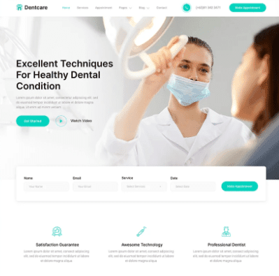 Responsive Dentist Website Design