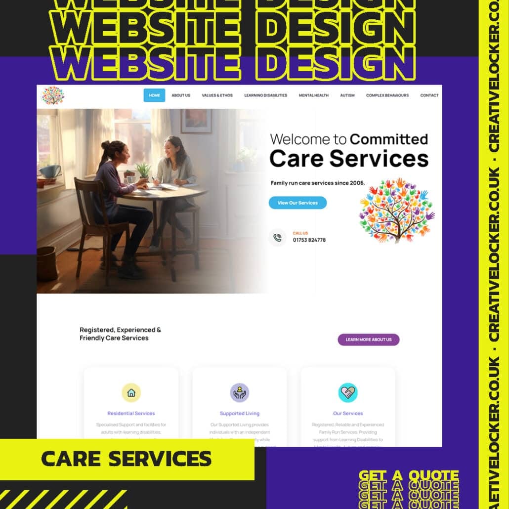 Discover the 5 Best Secrets to Stellar Care Services Website Design with Creative Locker