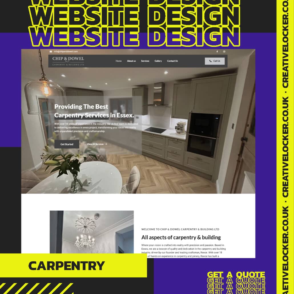 Master the Art of Carpentry Website Design with Creative Locker