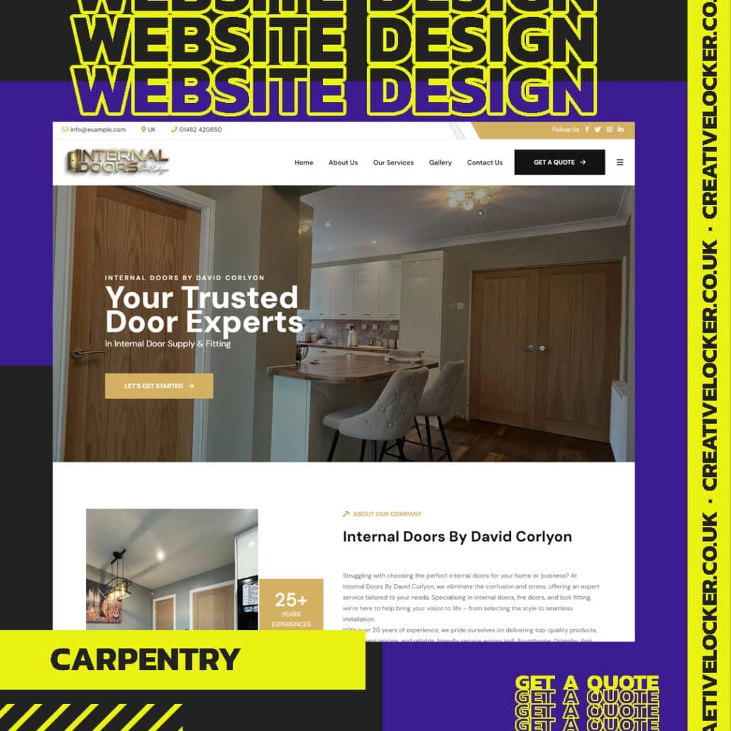 Carpentry Website Design