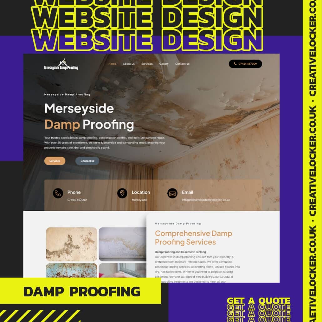 Damp Proofing Website Design