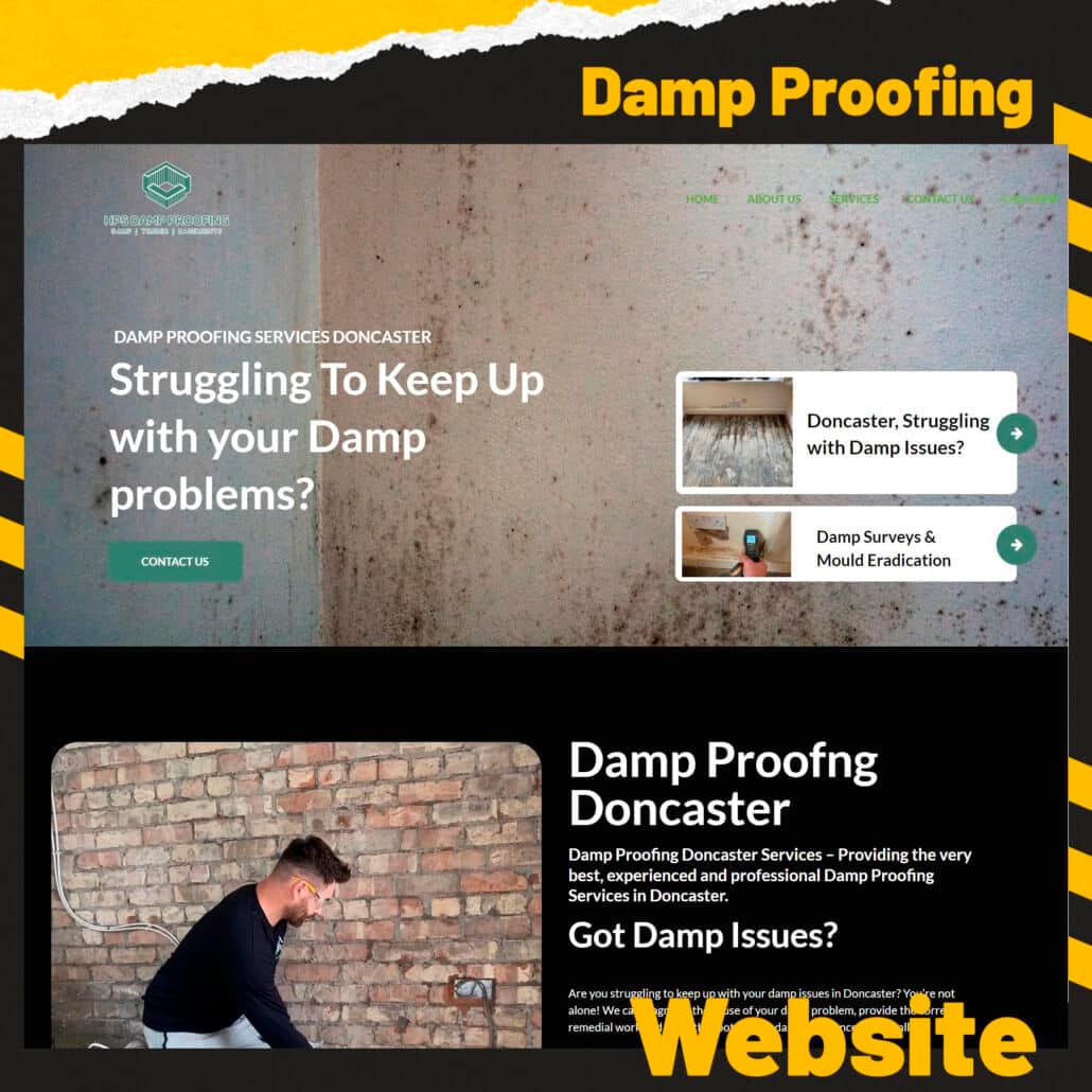 Damp Proofing Website Design