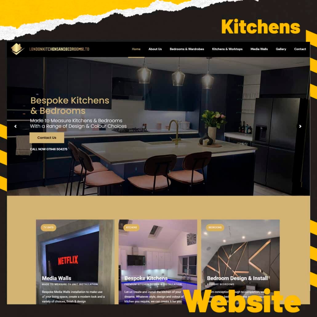 Kitchen and Bathroom Fitting Website Design