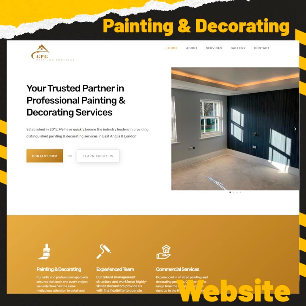 Painters and Decorators Website Design