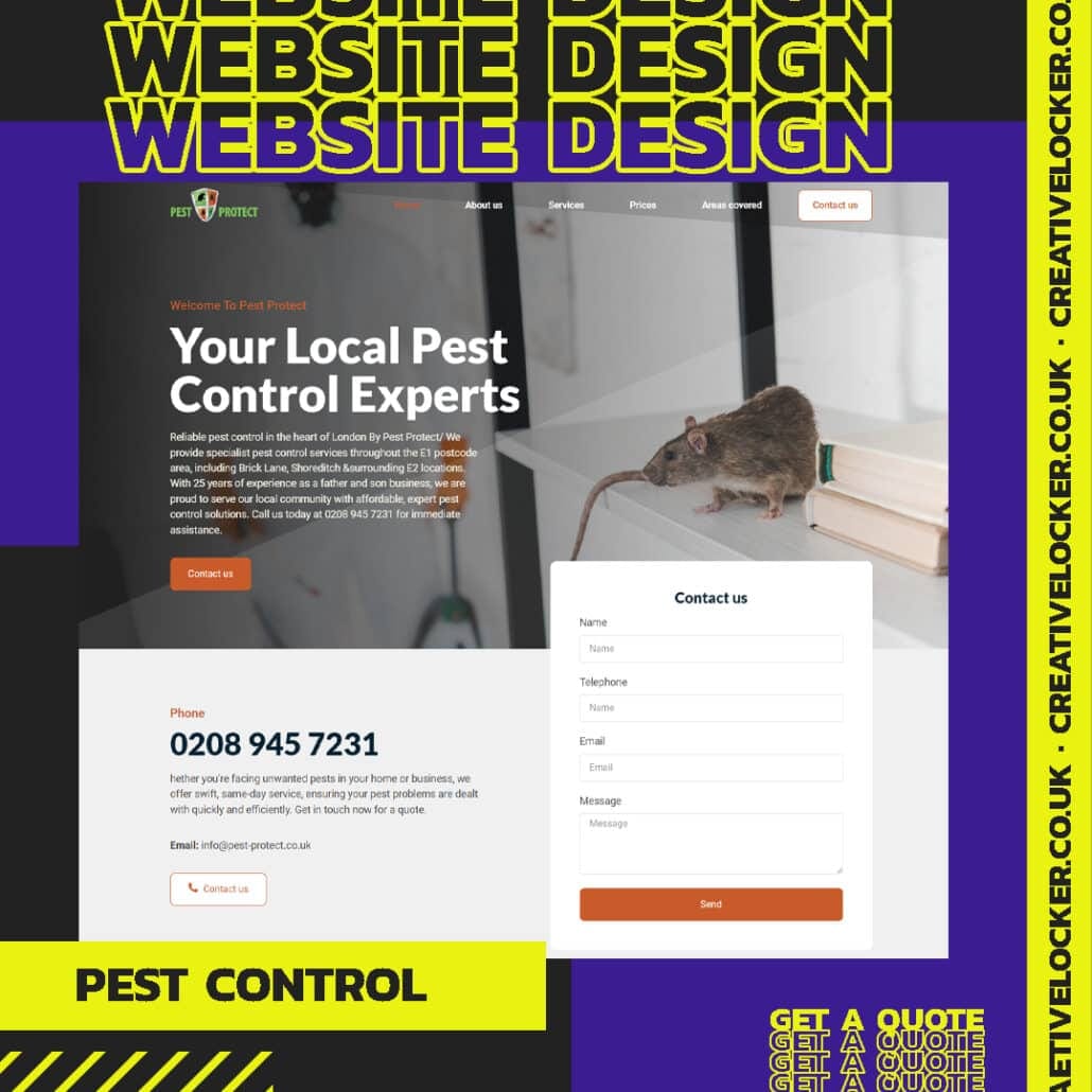 Pest Control Website Design
