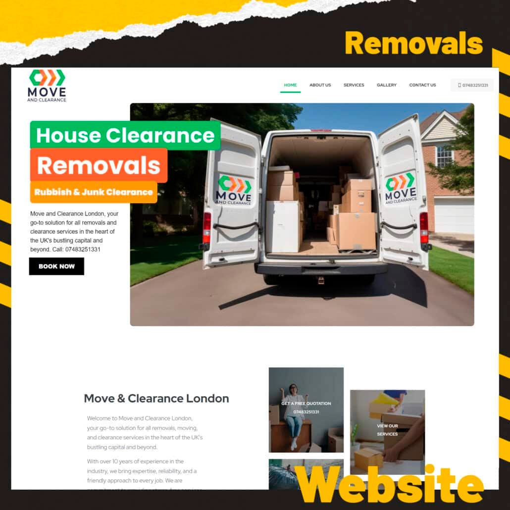 removals website design