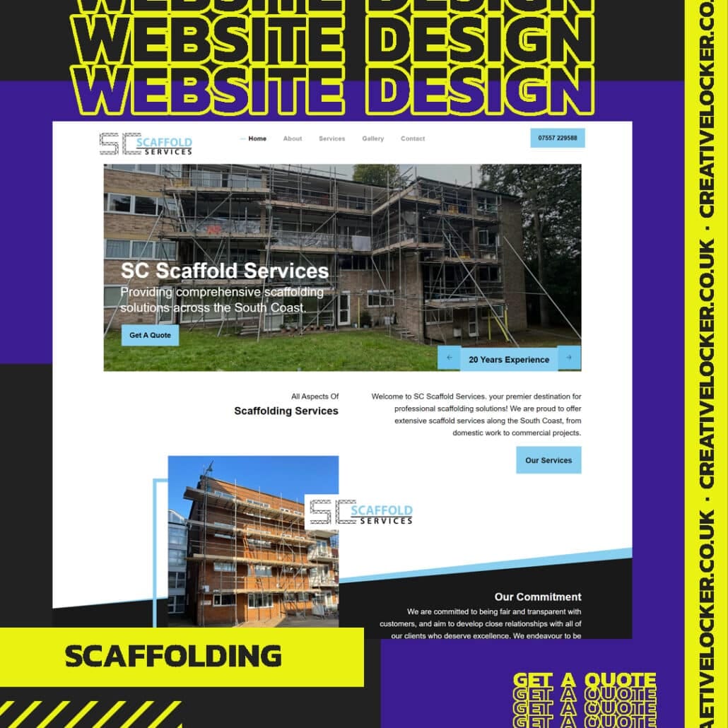 scaffolding website design