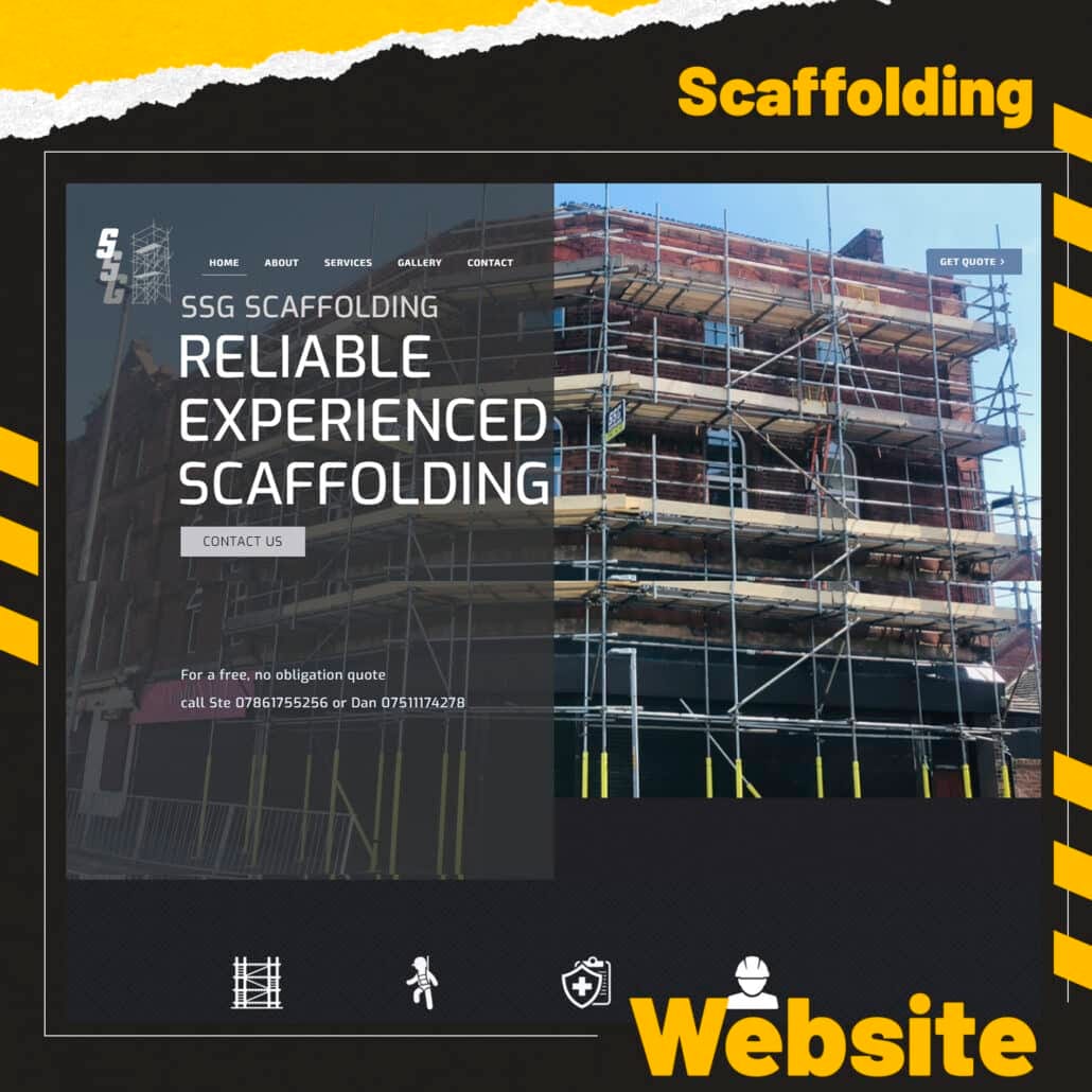 scaffolding website design